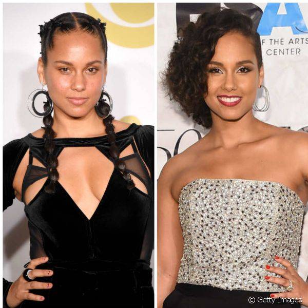 Ver Alicia Keys sem maquiagem n?o ? t?o dif?cil: a atriz adere ao movimento para se mostrar confiante de make ou sem (Foto: Instagram Getty Images)